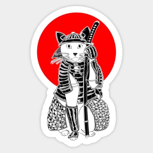 Samurai Neko Sticker